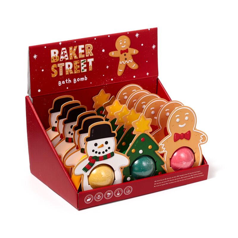 Load image into Gallery viewer, Kerstmis gingerbread baker street bruisballen gift box