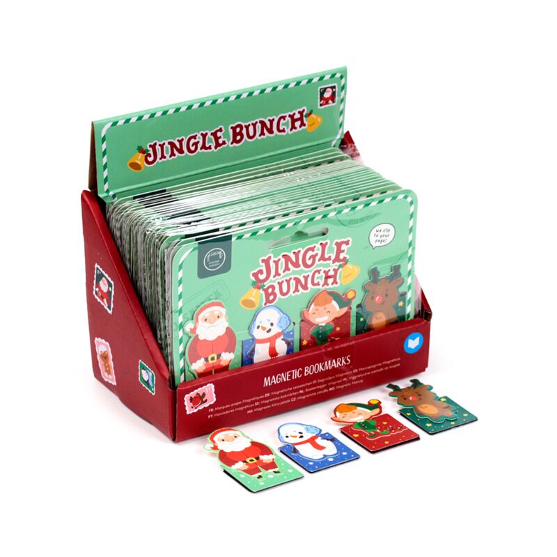 Cargue la imagen en el visor de la galería, Jingle kerstmis magnetische boekenlegger set