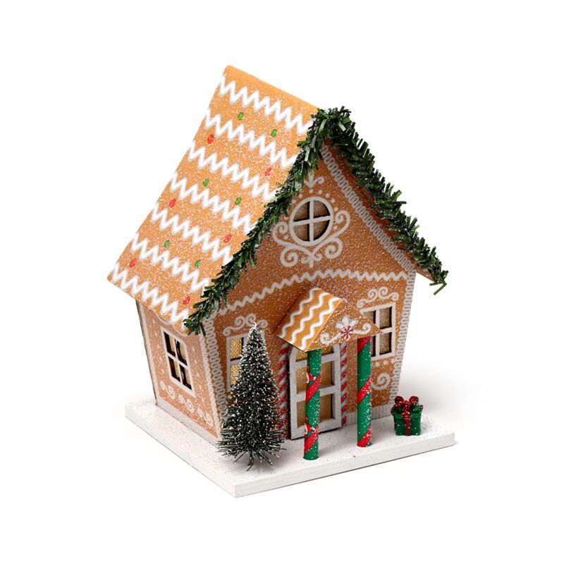 Laden Sie das Bild in Galerie -Viewer, Gemberbrood kerstmis huis led decoratie