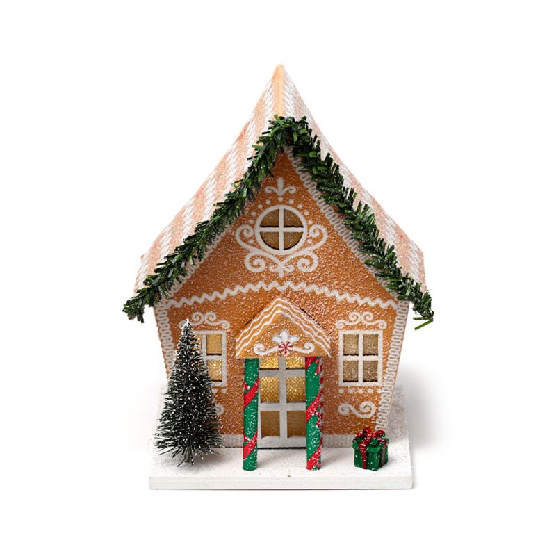 Laden Sie das Bild in Galerie -Viewer, Gemberbrood kerstmis huis led decoratie