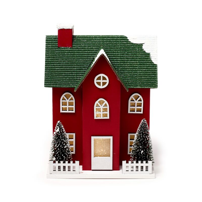 Cargue la imagen en el visor de la galería, Kerstmis kerststad huis led decoratie
