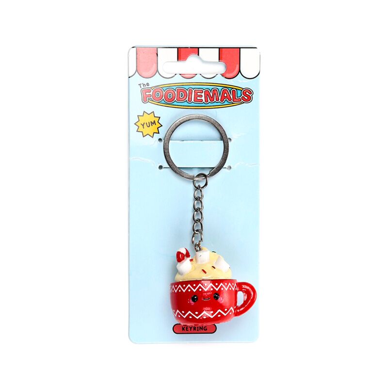 Load image into Gallery viewer, Foodiemals aspen de warme chocomel sleutelhanger