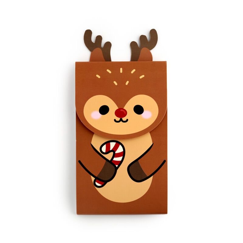Cargue la imagen en el visor de la galería, Kerstmis festive friends rudolph flip open memoblok