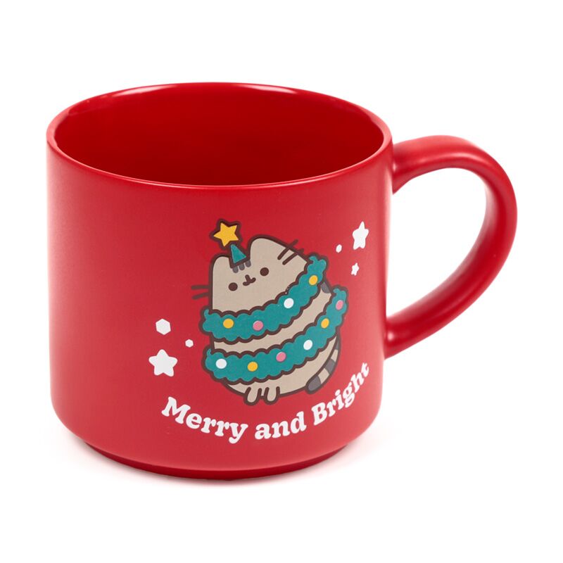 Laden Sie das Bild in Galerie -Viewer, Kerstmis pusheen de kat grote porselein mok