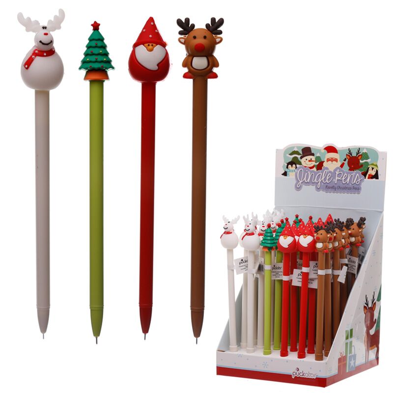 Chargez l'image dans la visionneuse de la galerie, Festive friends kerstmis fijnschrijver pen - zwart