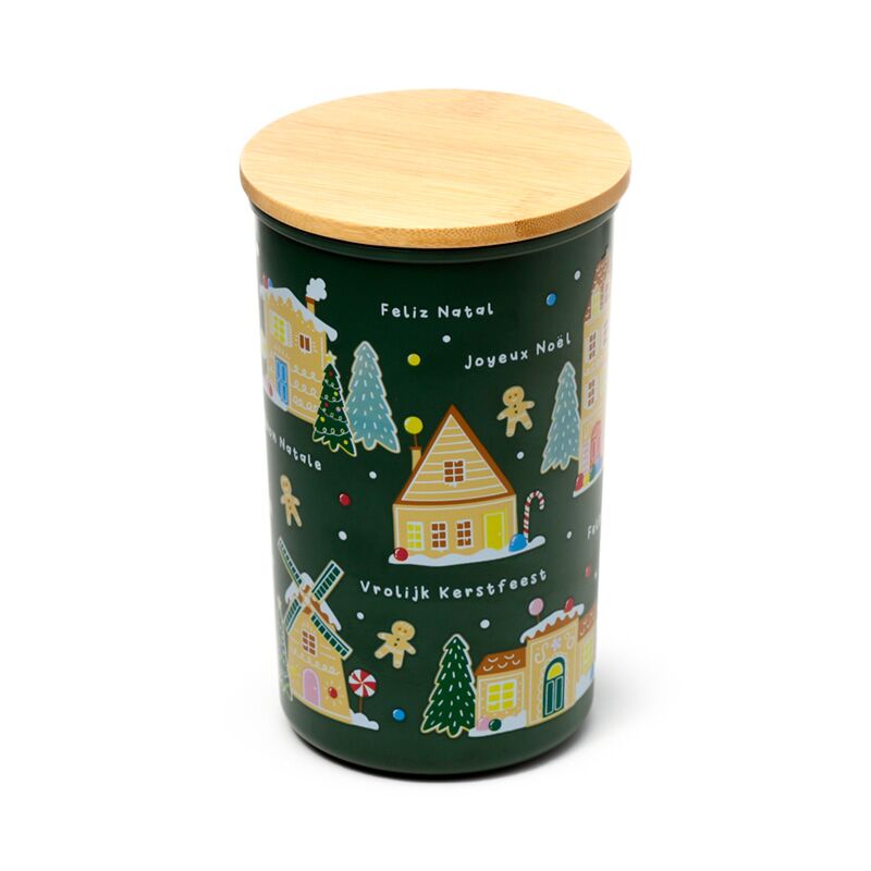 Cargue la imagen en el visor de la galería, Kerstmis kerstdorp baker street rpet bamboe voorraadpot