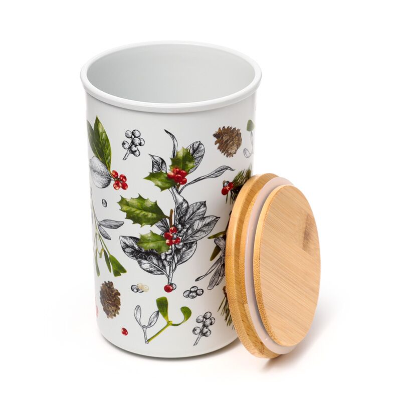 Cargue la imagen en el visor de la galería, Kerstmis winter botanicals rpet bamboe voorraadpot