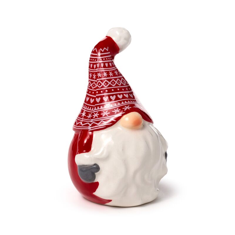 Laden Sie das Bild in Galerie -Viewer, Scandi kerstmis gnoom keramiek peper- en zoutstel