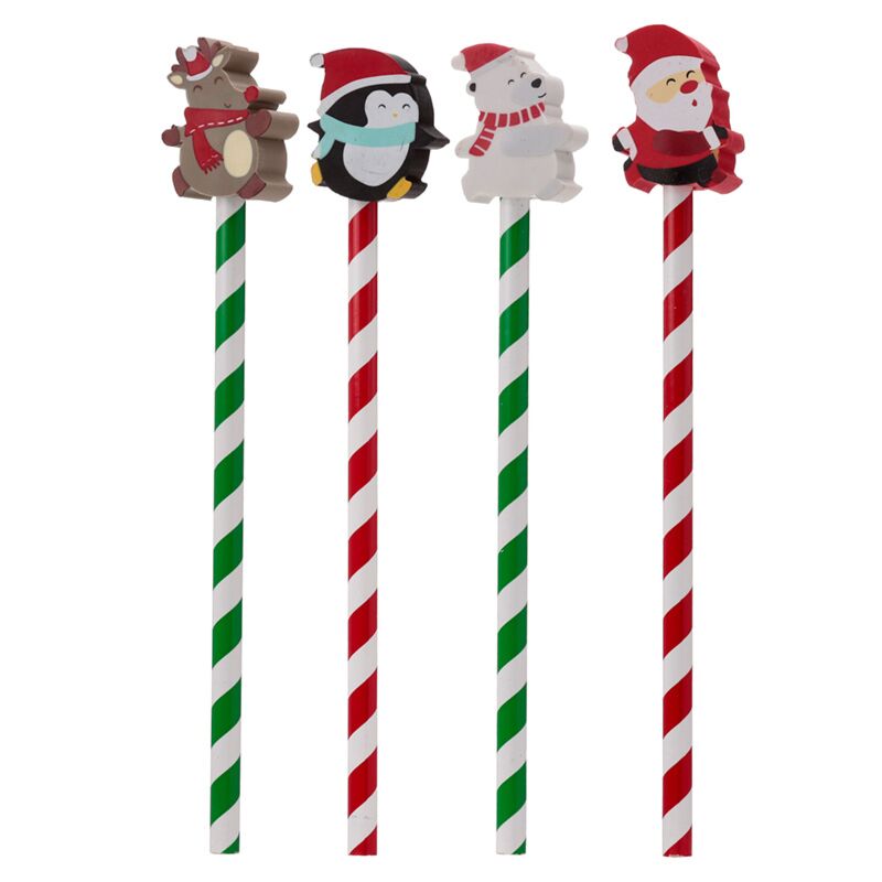 Cargue la imagen en el visor de la galería, Kerstfiguurtjes - gum potlood