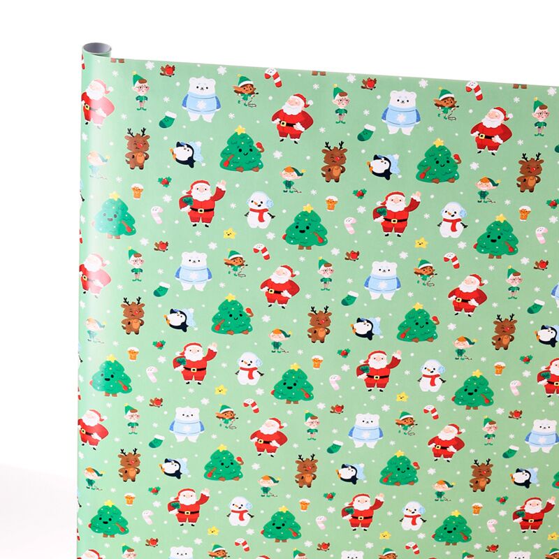 Laden Sie das Bild in Galerie -Viewer, Jingle kerstmis 3m cadeaupapier rol