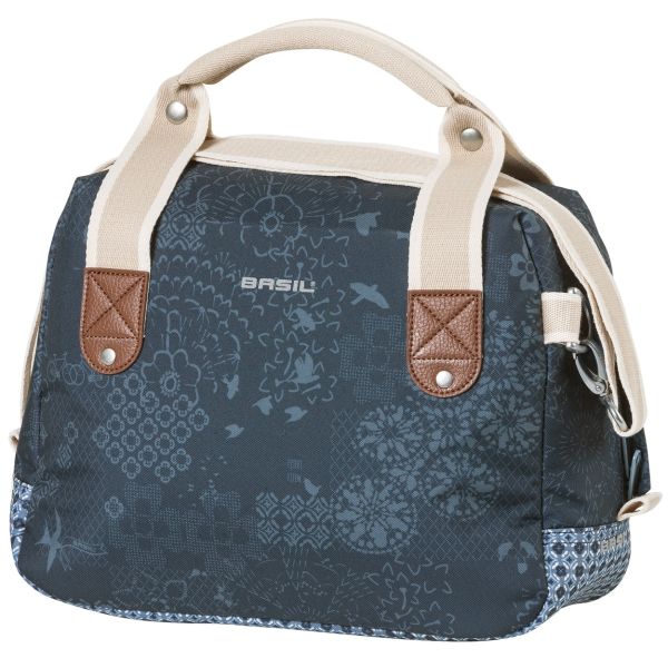 Load image into Gallery viewer, Basil Bohème City Bag - blauw, elegante hand-, schouder- en stuurtas, waterafstotend, 8 liter inhoud