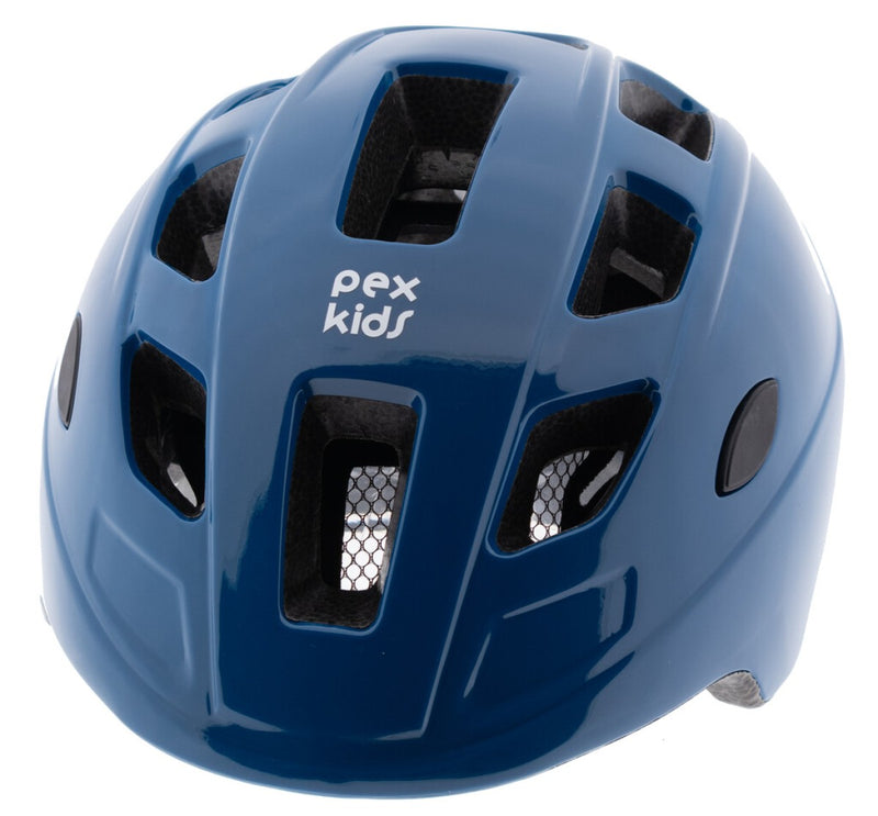 Afbeelding laden in galerijviewer, Pexkids kinderhelm in-mold 52-56cm blauw