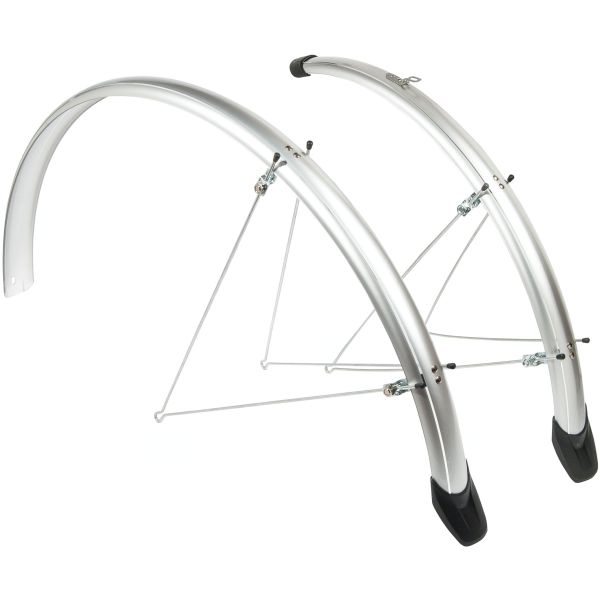 Load image into Gallery viewer, Spatbordset Eurofender Elegance 28 x 46 mm - zilver