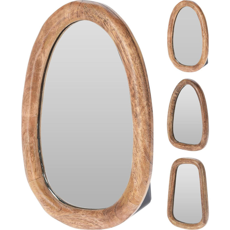 Chargez l'image dans la visionneuse de la galerie, Home styling spiegel hout 25cm spiegel hout 25cm