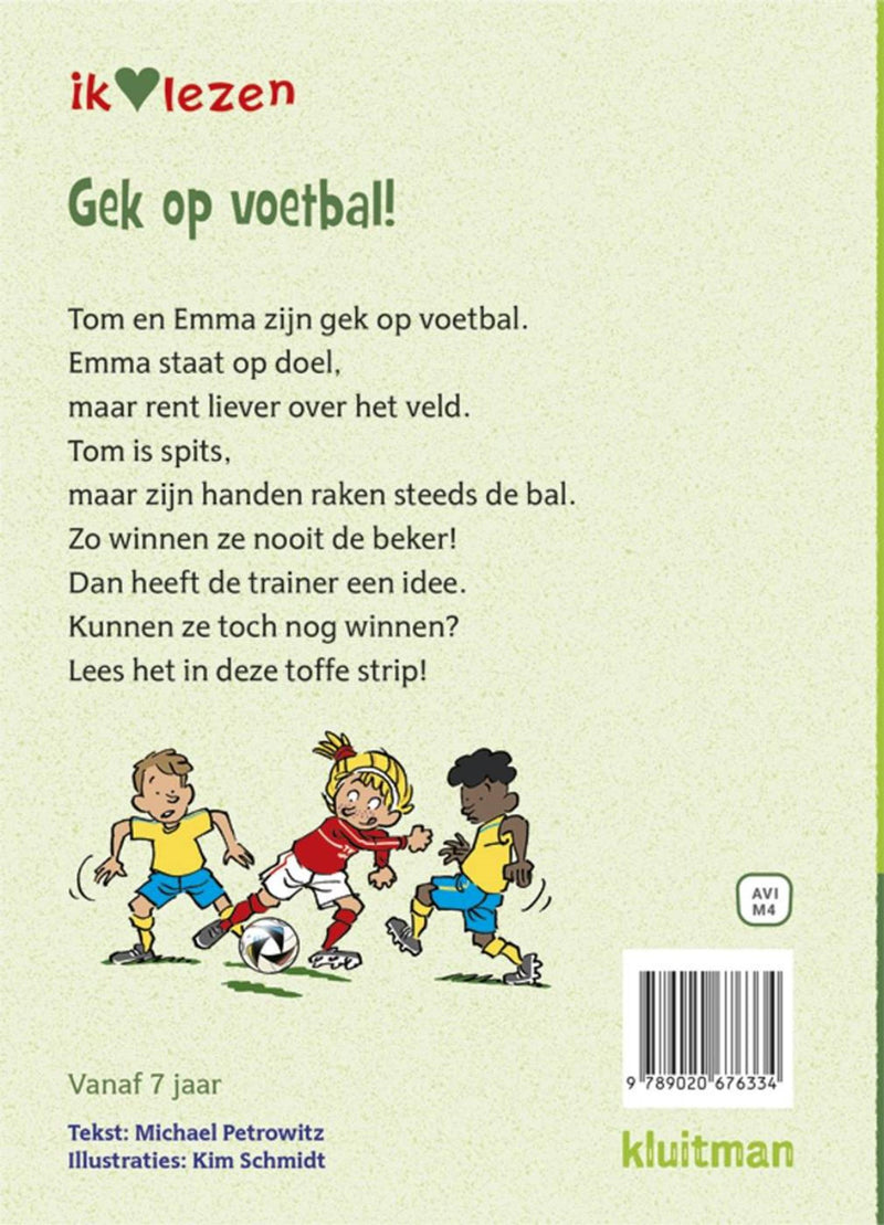 Afbeelding laden in galerijviewer, Kluitman ik hou van lezen - gek op voetbal! avi-m4