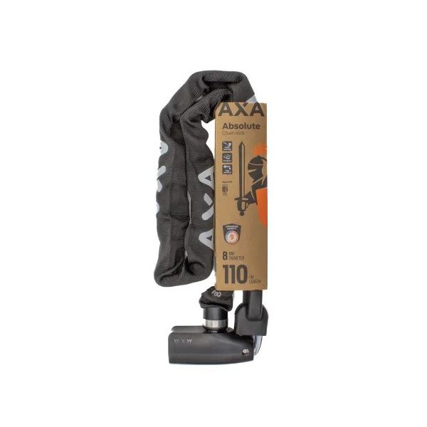Load image into Gallery viewer, Axa kettingslot absolute 8-110 - zwart