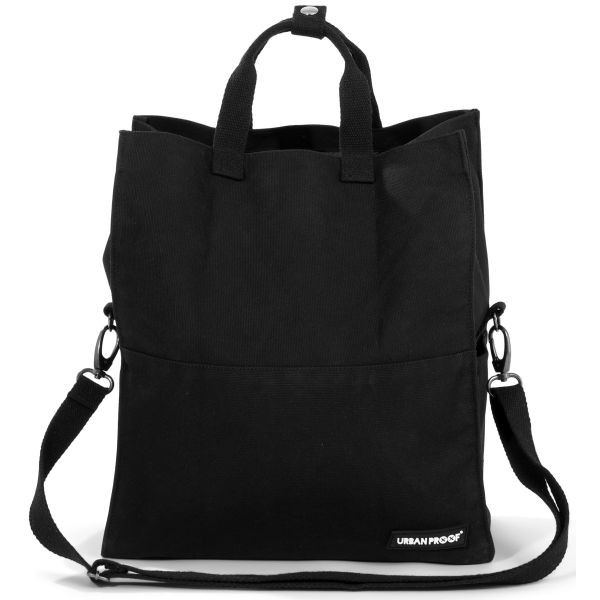Afbeelding laden in galerijviewer, Dutchperfect urbanproof draagtas city tote recycled 22l zwart