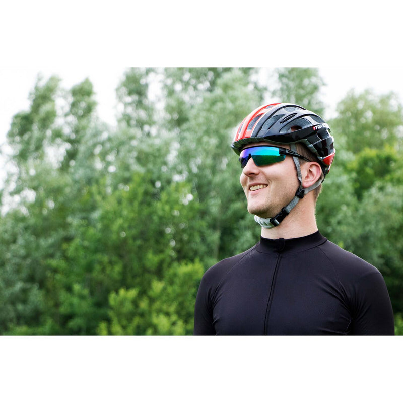 Chargez l'image dans la visionneuse de la galerie, Trivio - fietsbril hadley rood wit met 2 extra lenzen