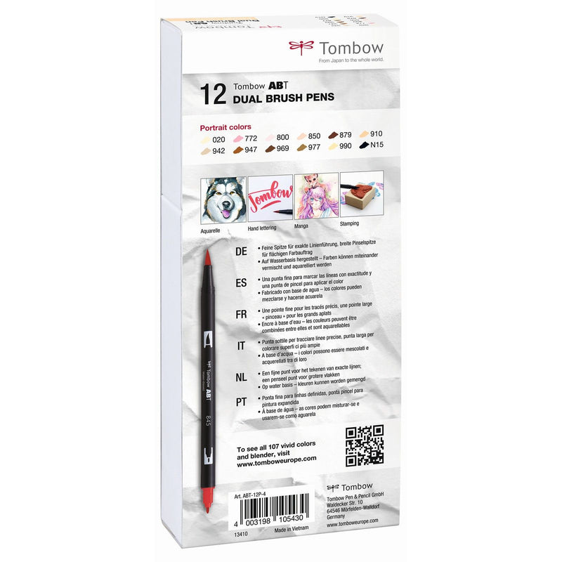 Load image into Gallery viewer, Tombow • brush pen abt dual brush pen 12x portrait colors