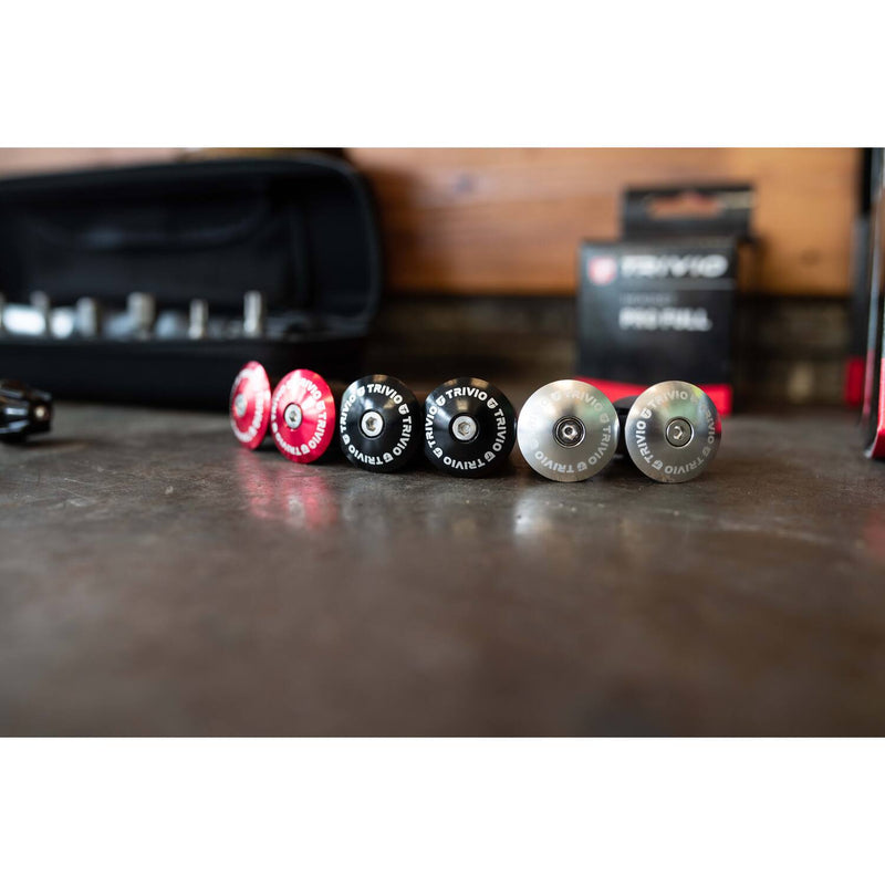 Load image into Gallery viewer, Trivio - race stuurplug aluminium zwart - 2st.