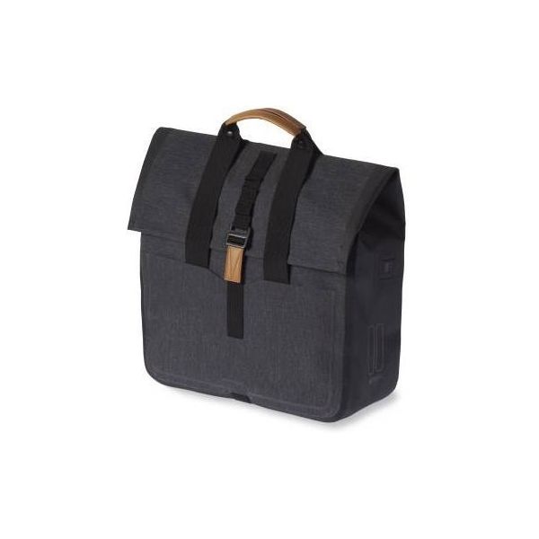 Load image into Gallery viewer, Basil Urban Dry Shopper - waterdichte fietstas, unisex, charcoal melee