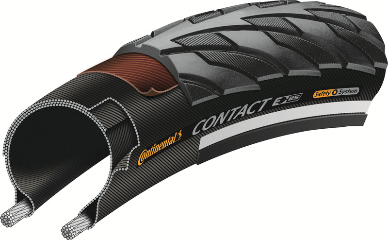 Load image into Gallery viewer, Continental buitenband contact reflex 37-622 zwart reflectie