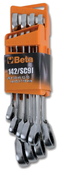 Ratelringsteeksleutelset 142 SC9I Beta Tools (9-delig in houder)