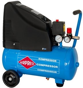 Afbeelding laden in galerijviewer, Airpress olievrije compressor hlo 215-25 8 bar 1.5 pk 1.1 kw 120 l min 24 l