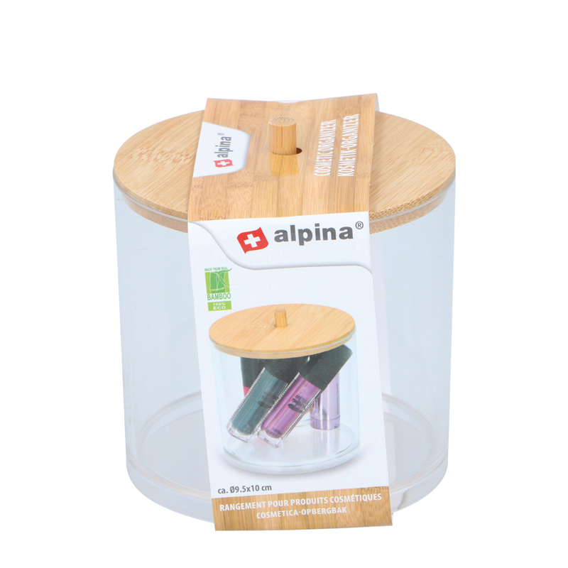 Laden Sie das Bild in Galerie -Viewer, Alpina cosmetica organizer transparant ø9,5cm