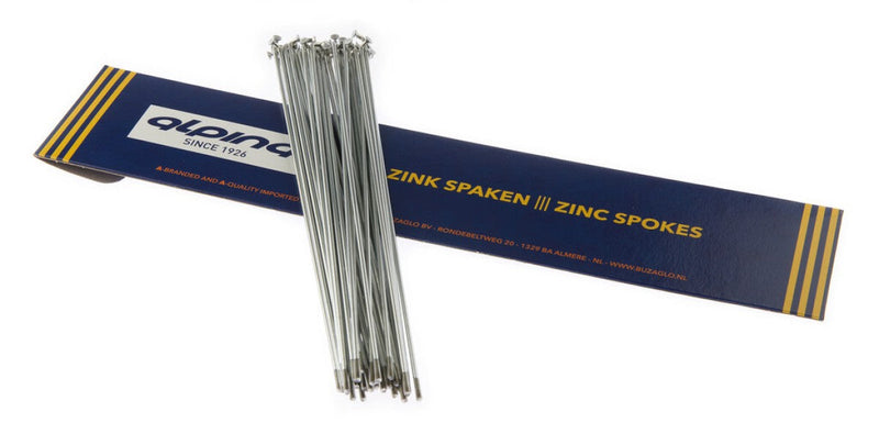 Afbeelding laden in galerijviewer, Buzaglo spaken alpina 13g (2,34mm) 246mm zink (p36)