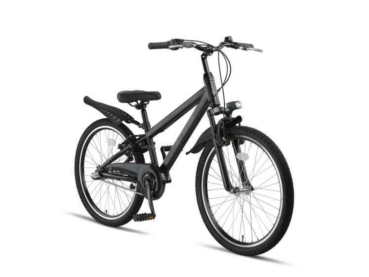 Chargez l'image dans la visionneuse de la galerie, Altec attack mtb 24 inch jongens 3v v-brakes zwart