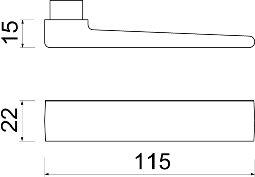 ギャラリービューアに画像をロードする, Ami deurkruk 353 stiftdeel f1 332 gatdeel m6 deurdikte 53 57 - 104454