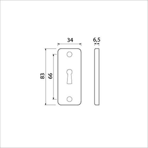Chargez l'image dans la visionneuse de la galerie, Ami rechthoek rozet 4 rh slg f-2 - 226402