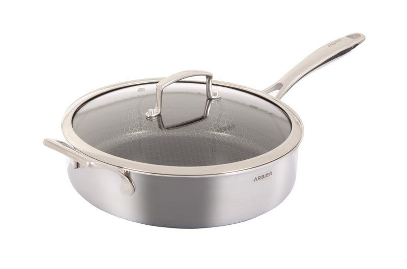 Load image into Gallery viewer, Arbaer hapjespan inductie ø 28 cm met honingraat anti-aanbaklaag met deksel