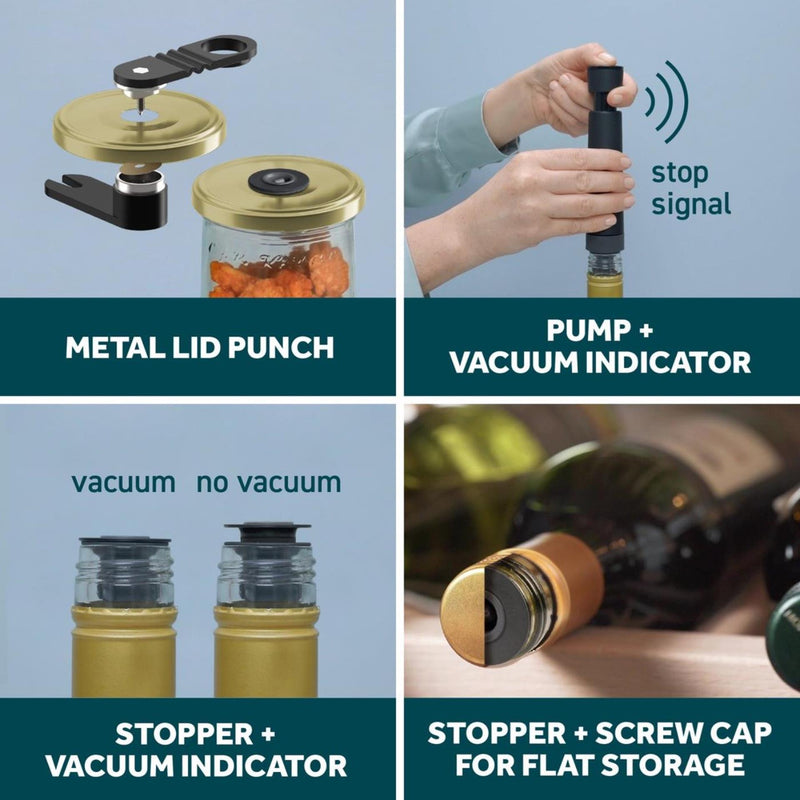 Load image into Gallery viewer, Airtender vacuümpompset voedsel wijn