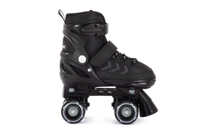 Load image into Gallery viewer, Aventuri verstelbare rolschaatsen semi-softboot zwart maat 35-38 (m)