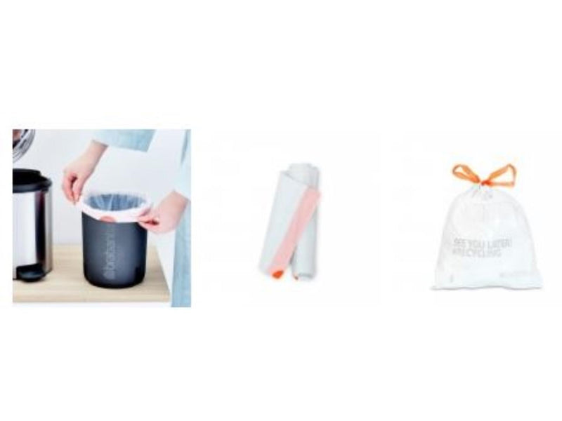 Afbeelding laden in galerijviewer, Brabantia perfectfit 5 liter vuilniszakken b rol a 20 zakken