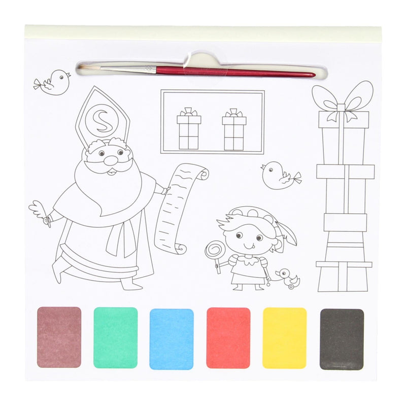 Load image into Gallery viewer, Waterverf Kleurblok Sinterklaas