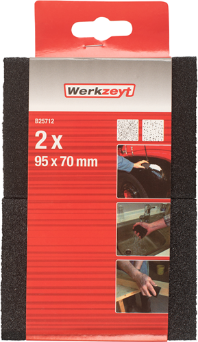 Load image into Gallery viewer, Werkzeyt schuurspons (versch. korrel) 2st - b25712