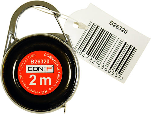 Load image into Gallery viewer, Con:p rolmeter 2m met karabijnhaak euro - b26320