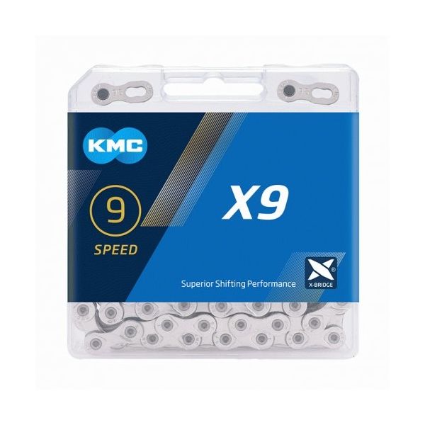 Load image into Gallery viewer, KMC X9 Silver Grey Bike Chain