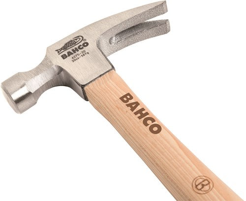 Afbeelding laden in galerijviewer, Bahco klauwhamer | hickoryhouten handgreep | rechte klauw | 32 mm | 570 g | 20oz - 427s-20