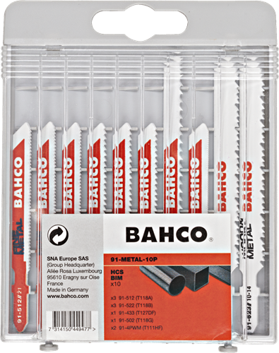 Cargue la imagen en el visor de la galería, Bahco decoupeerzagenset voor metaal | 10-delig - 91-metal-10p