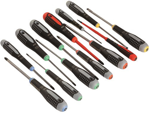 Cargue la imagen en el visor de la galería, Bahco schroevendraaier ergo™ | driecomponentengreep | gleuf | phillips | pozidriv | torx® - 13-delig - be-9879