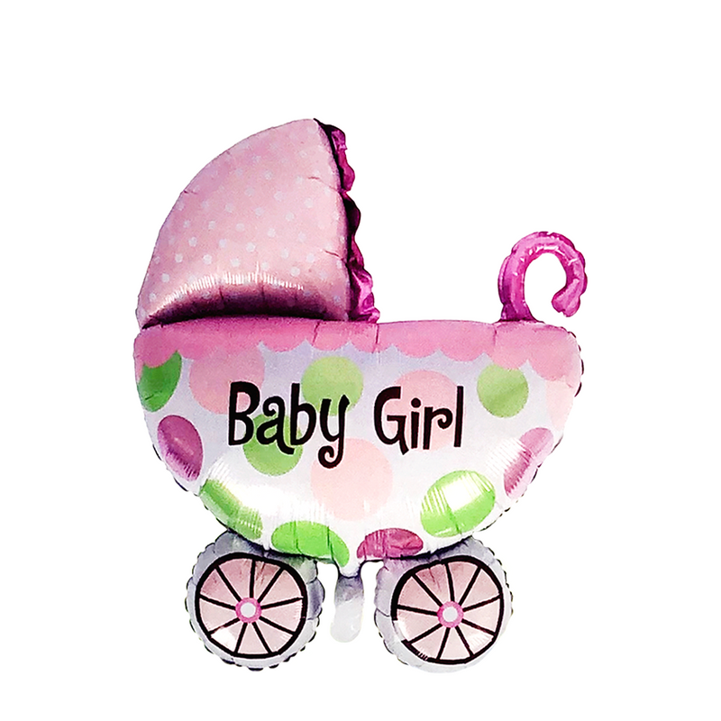 Laden Sie das Bild in Galerie -Viewer, Ballon folie kinderwagen baby girl 108x82cm