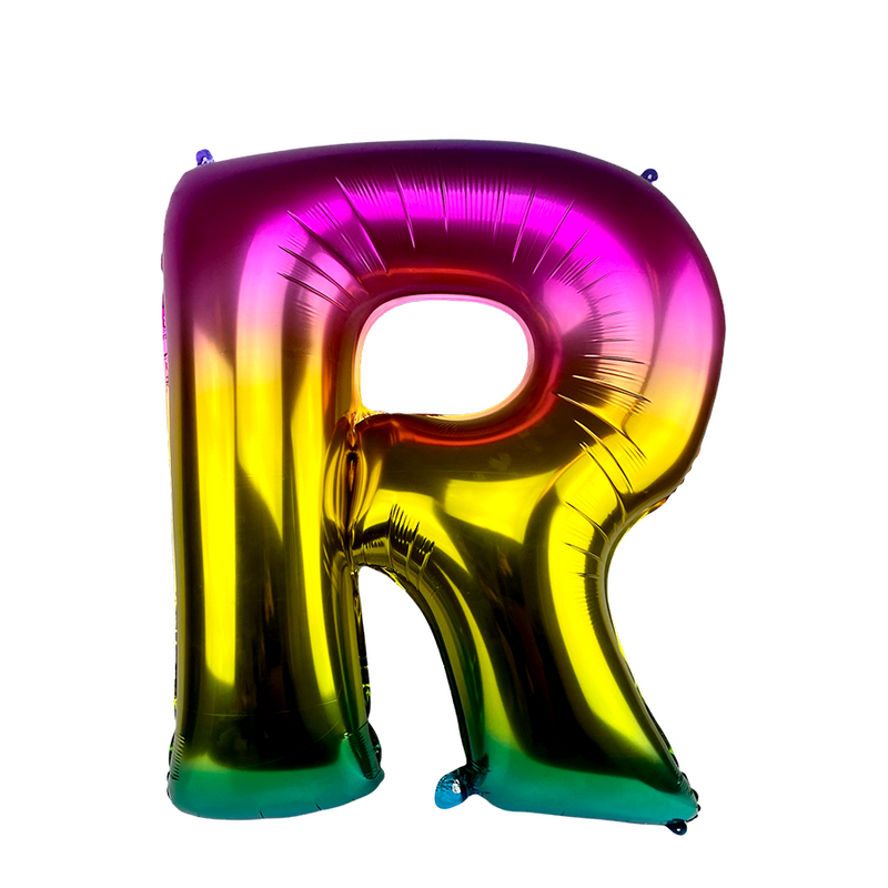 Chargez l'image dans la visionneuse de la galerie, Ballon folie letter r rainbow 86cm
