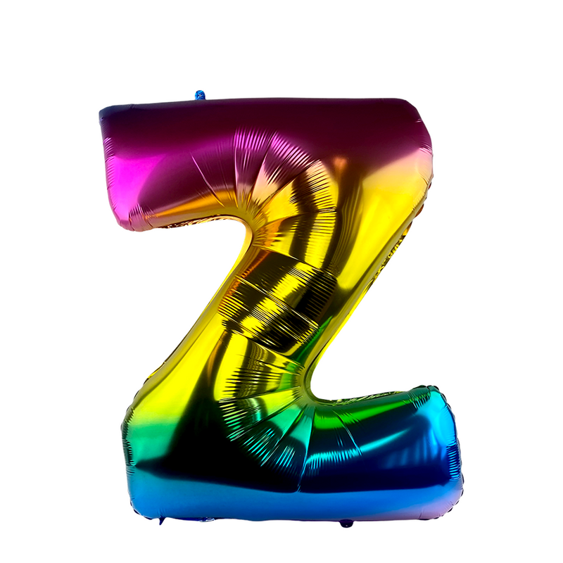 Laden Sie das Bild in Galerie -Viewer, Ballon folie letter z rainbow 86cm