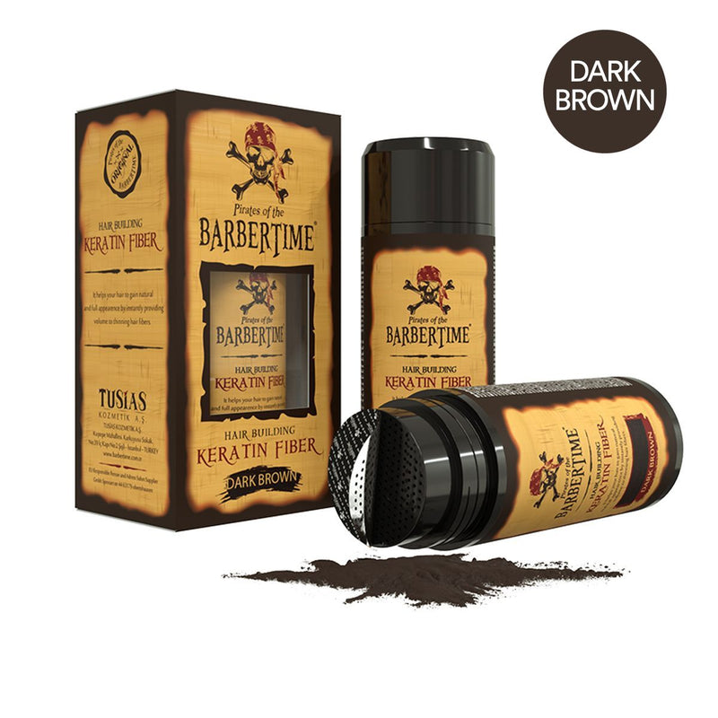 Load image into Gallery viewer, Barbertime hair building keratin fiber dark brown 21gr.