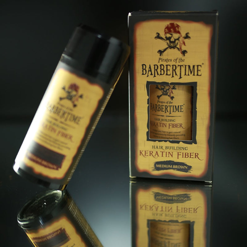 Load image into Gallery viewer, Barbertime hair building keratin fiber medium brown 21gr.