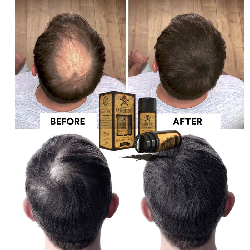 Load image into Gallery viewer, Barbertime hair building keratin fiber dark brown 21gr.